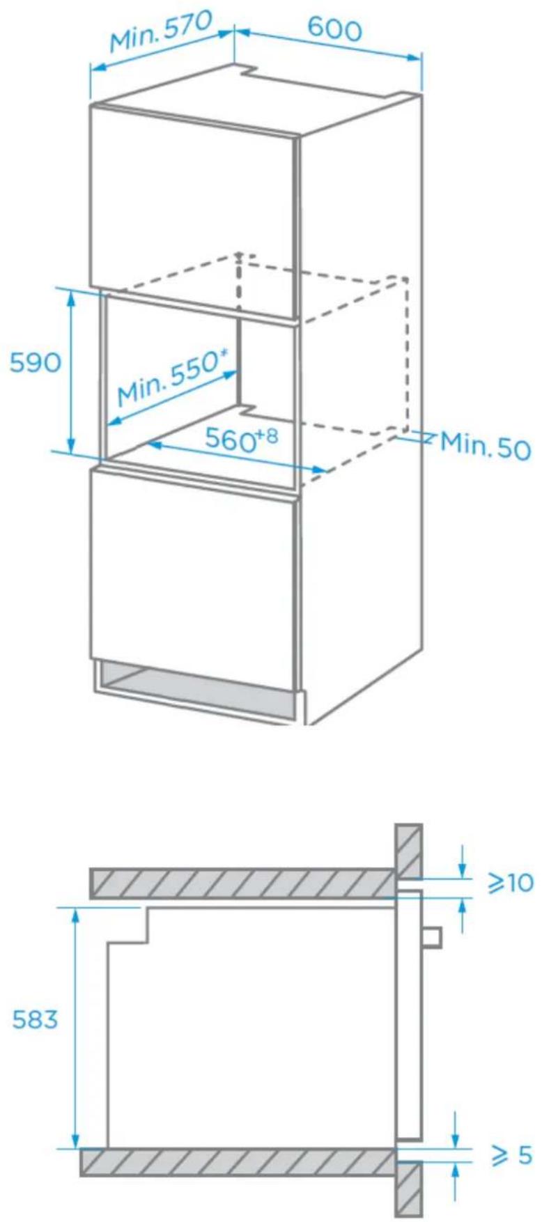 Solgaz SP-72KW - Przygotowanie mebli do wbudowania piekarnika - 2