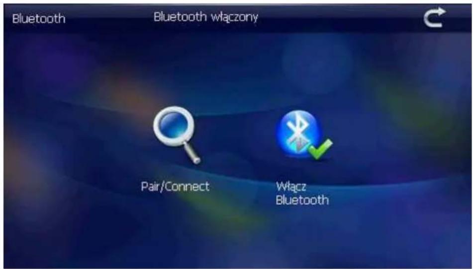 Bluetooth Bluetooth włączony Pair/Connect Włącz Bluetooth