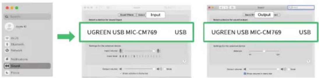 UGREEN USB MIC-CM769 Output UGREEN USB MIC-CM769 USB