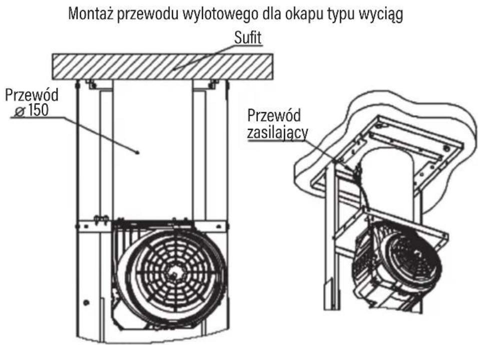 Götze & Jensen WH700SS - KIEROWNICA POWIETRZA MUSI BYĆ DOCIĘTA DO WYMIARU RURY, TAK BY PO MONTAŻU PRZYLEGAŁA DO WEWNĘTRZNEJ KRAWĘDZI OKAPU. - 1