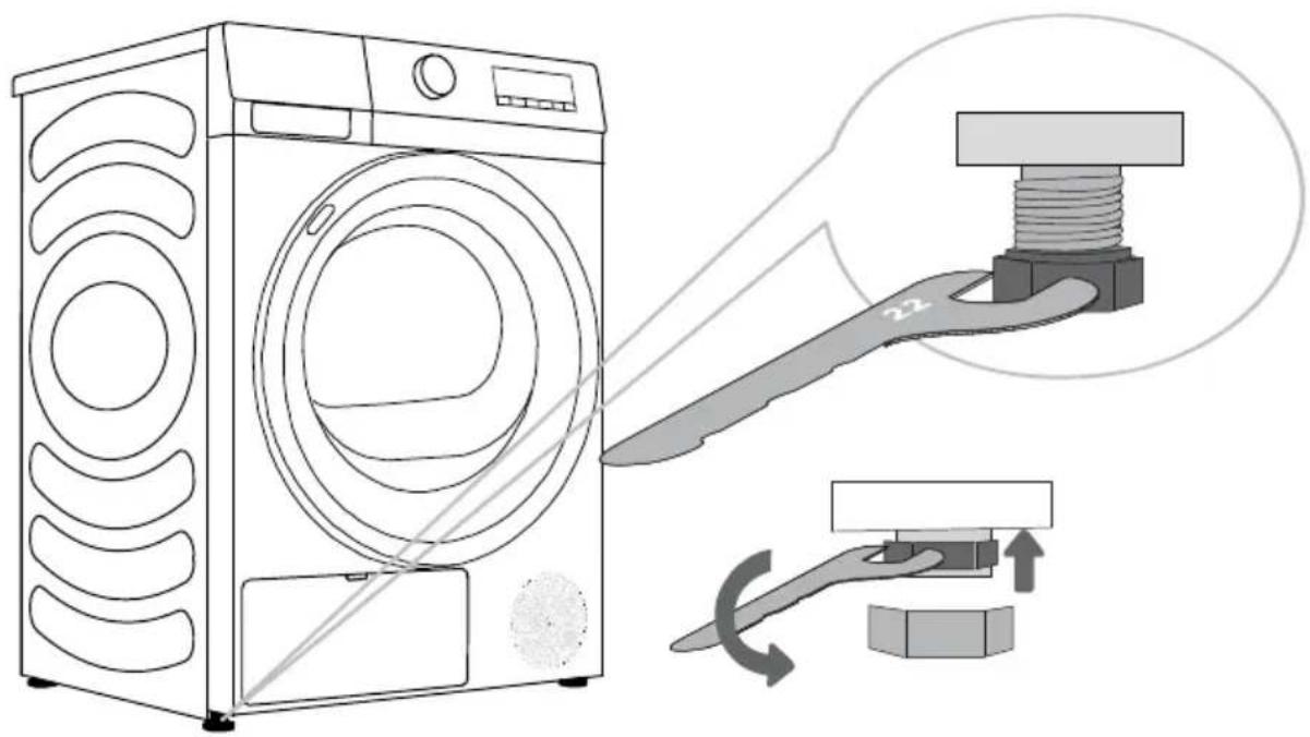 GORENJE D2HNE9C - REGULOWANIE NÓŻEK - 1