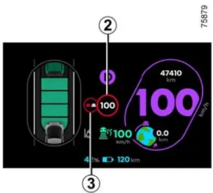 2 47410 km 100 km/h 100 km/h 0.0 km 45% 120 km ③ 75879