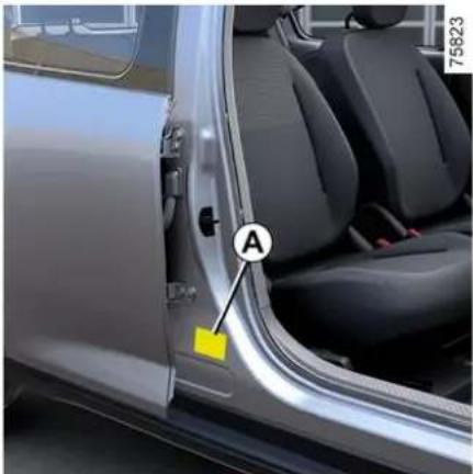 RENAULT Twingo (2025) - Tabliczki identyfikacyjne po- jazdu - 1