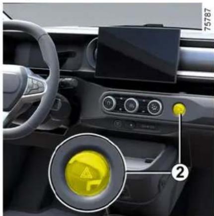 RENAULT Twingo (2025) - Światła awaryjne (ostrzegaw- cze) - 1