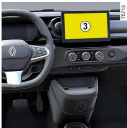 RENAULT Twingo (2025) - Procedura resetowania za pomocą ekranu multimedialnego 3 - 1