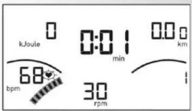 0 kJoule 0:01 min 0.00 km 68 bpm 30 rpm