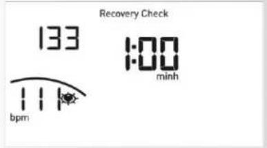 Recovery Check 133 1:00 minh 111 bpm