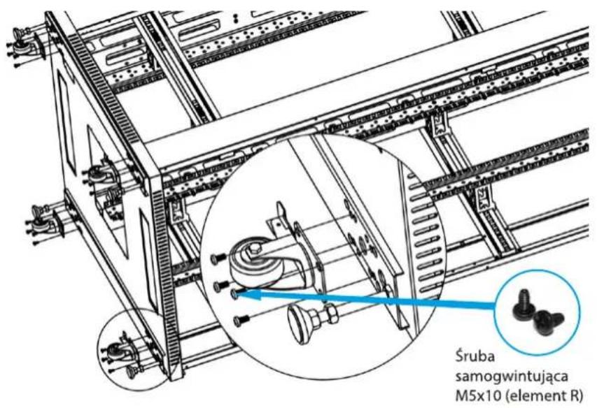 Śruba samogwintująca M5x10 (element R)