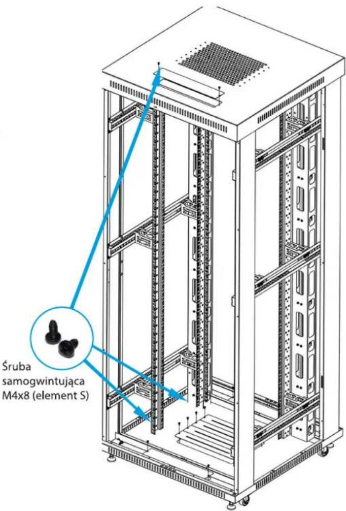 Śruba samogwintująca M4x8 (element S)