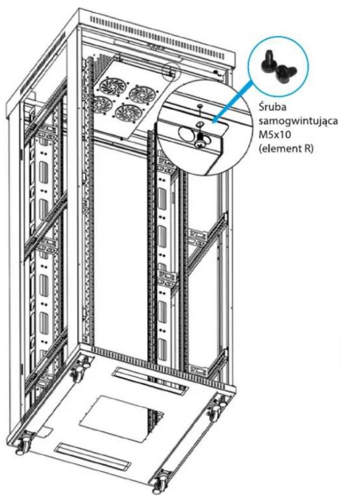 Śruba samogwintująca M5x10 (element R)