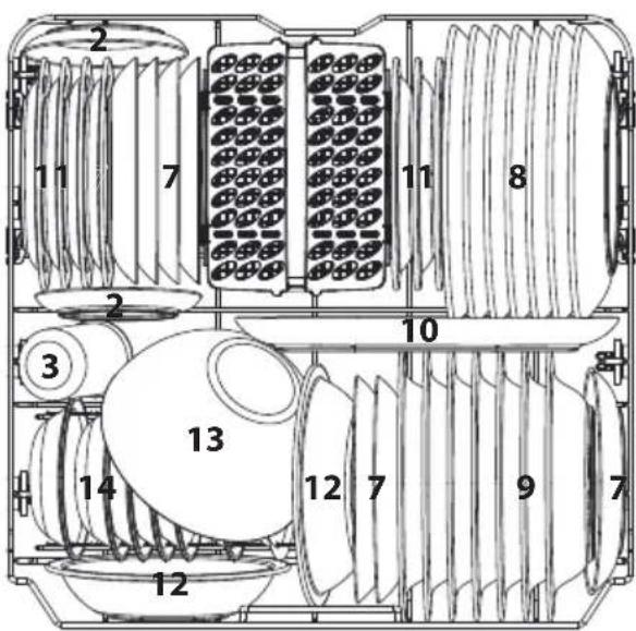 TOSHIBA DW-14F5EE-PL - Załadunek dolnego kosza - 1