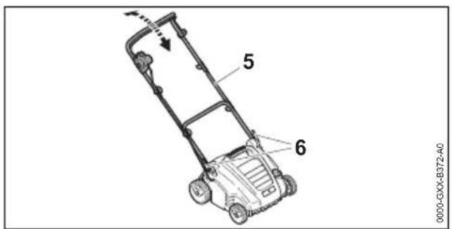 STIHL RLE 240 - Rozkładanie i ustawianie uchwytu kierującego - 4
