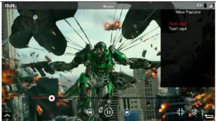 15:28 Movies Video PlayLists Test2.mp4 Test1.mp4 00:04