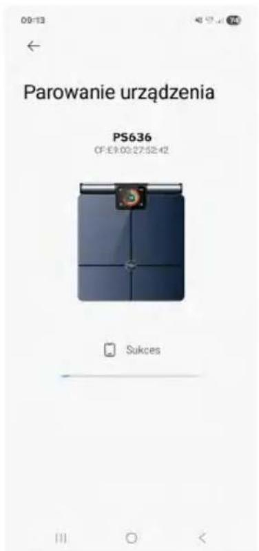 09:13 Parowanie urzȩdzenia PS636 CF:£9.00.27.52-42 Sukces