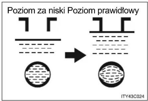 Poziom za niski Poziom prawidłowy ITY43C024