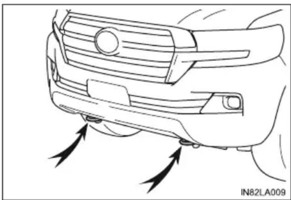 TOYOTA Land Cruiser 200 (2015) - Przygotowanie do awaryjnego holowania samochodu - 1