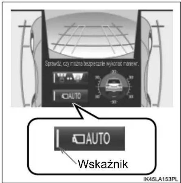 Sprawdź, czy można bezpiecznie wykonać manewr. AUTO Wskaznik IK45LA153PL