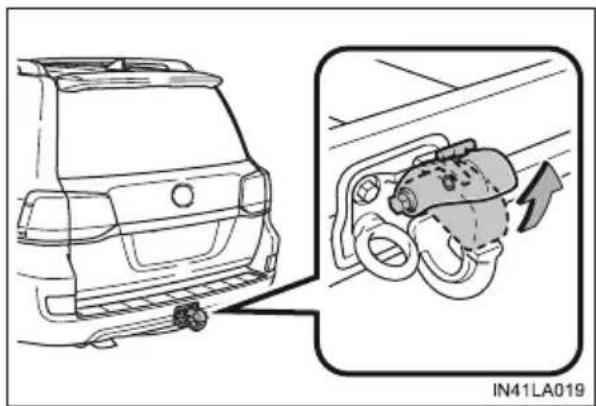 TOYOTA Land Cruiser 200 (2015) - Hak holowniczy może być użyty do holowania przyczepy. - 2