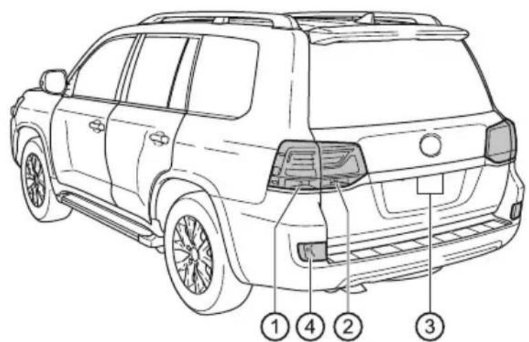 TOYOTA Land Cruiser 200 (2015) - Z tyłu - 2