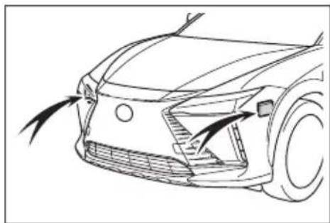 LEXUS RZ 550e (2025) - Aby uniknąć uszkodzenia czujników radarowych - 2
