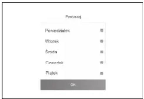 Powtarzej Poniedzialek Wtorek Środa Czespiek Piątek OK
