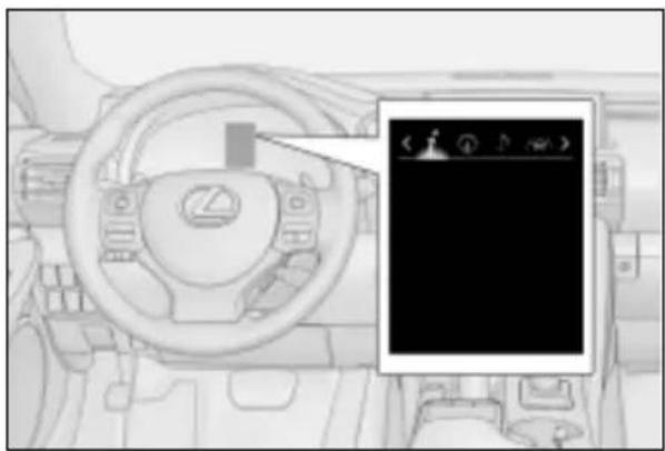 LEXUS RC 300h (2018) - Wyświetlacz i menu zakładek - 1