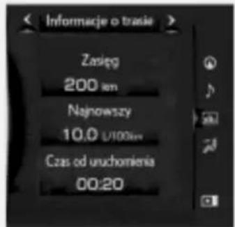 Informacje o trasie Zasięg 200 km Najnowszy 10.0 U100mm Czas od uruchomienia 00:20
