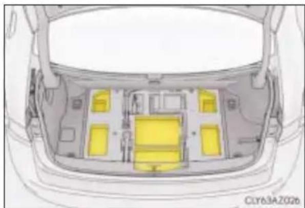 LEXUS IS 300h (2015) - Schowek pod wykładziną bagażnika - 1
