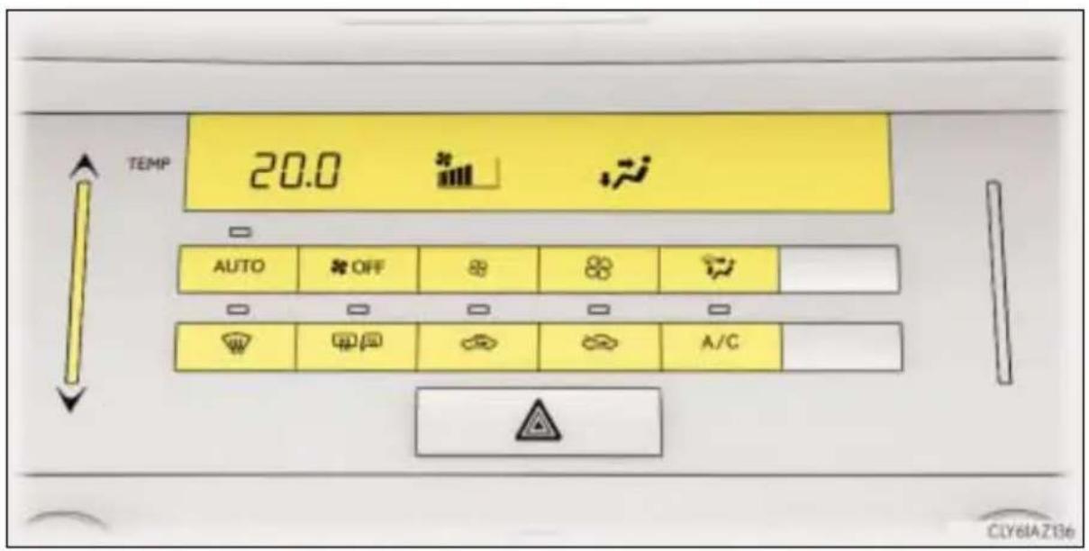 TEMP 20.0 AUTO OFF A/C CLY6IAZ136
