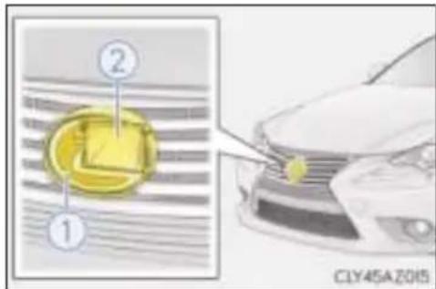 LEXUS IS 300h (2015) - Czujnik radarowy i ostona chłodnicy - 1
