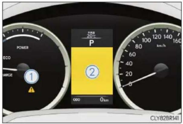 POWER ECO HARGE ① ② 外角度 20℃ P 000 0km CLY82BR141 100 120 140 160 km/h
