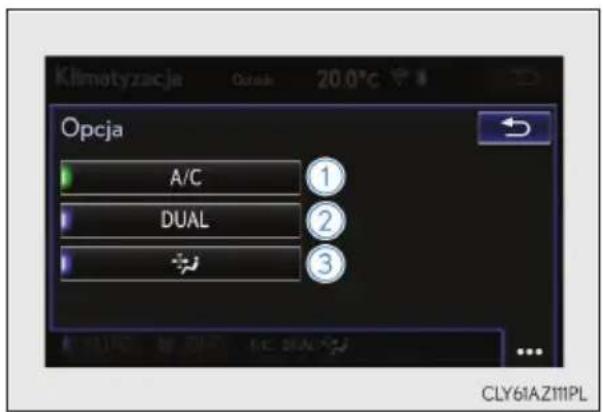 Klimotyzacja Opcja A/C 1 DUAL 2 3 CLY61AZ111PL
