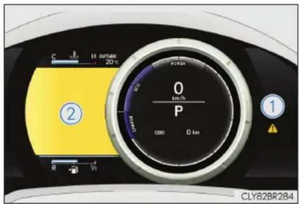 C H 00000 20°C ② P 0 km/h P 000 0 km R V1 CLY82BR284