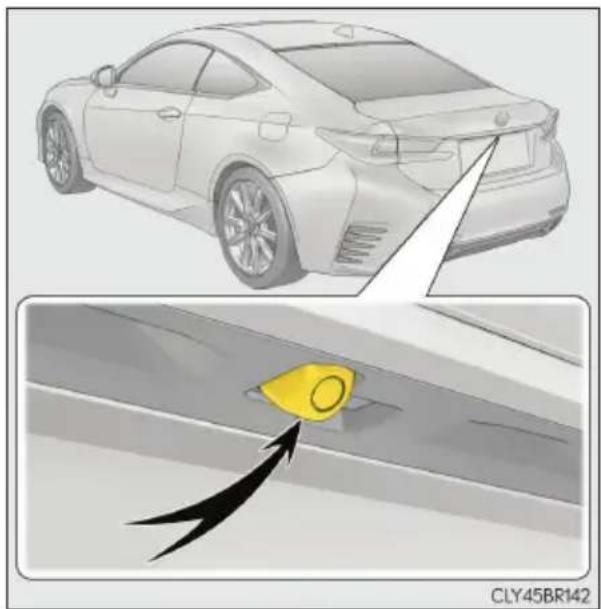 LEXUS RC 300h (2016) - ■ Kamera układu ułatwiającego parkowanie - 1