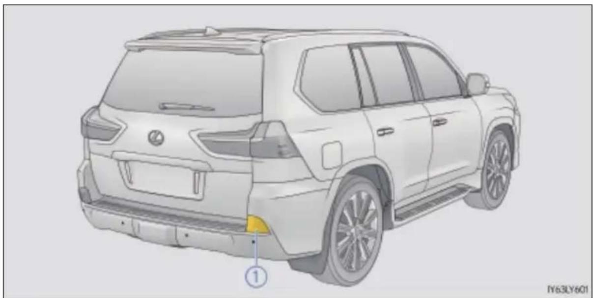 LEXUS LX 450d (2017) - Rozmieszczenie żarówek - 1