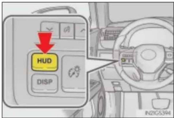 LEXUS GS 460 (2017) - Przycisk „HUD“ - 1