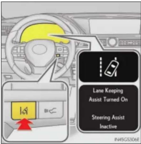 LEXUS GS 460 (2017) - Włączanie układu LKA - 1