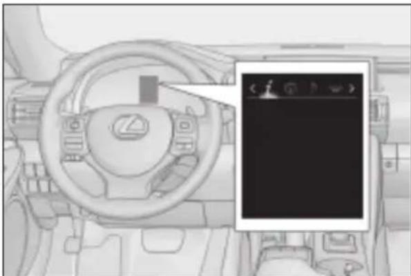 LEXUS RC 300h (2019) - Wyświetlacz i menu zakładek - 1
