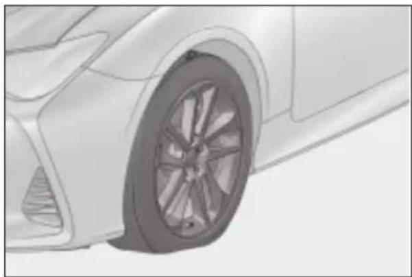 LEXUS RC 300h (2019) - Przed naprawą opony - 1