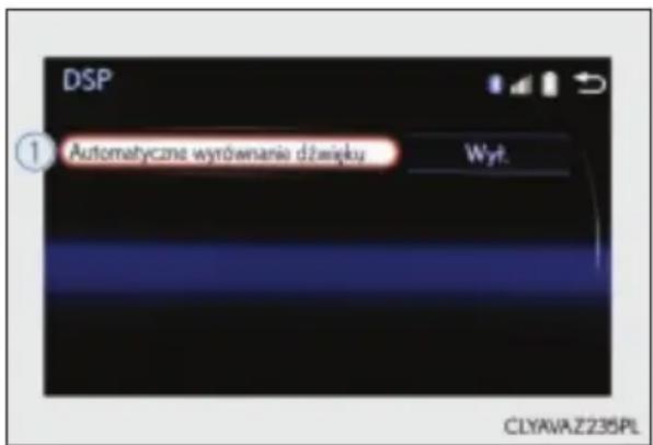 DSP ① Automatyczne wyrównanie dźwięku Wyr. CLYAVAZ235PL
