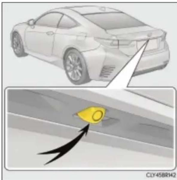 LEXUS RC 200t (2015) - ■ Kamera wizyjnego systemu monitorowania sytuacji z tyłu samochodu - 2