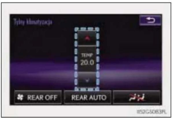 Taty kluwtycopia TEMP 20.0 REAR OFF REAR AUTO 150G5083PL