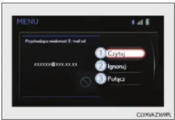 MENU Psychodops window status E-mail ad 1 Czytaj 2 Ignoruj 3 Potycz xxxxxx@xxx.xx.xx