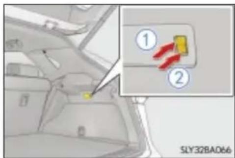 LEXUS NX 200 (2015) - Regulacja pozycji otwarcia drzwi bagażnika (wersje z elektrycznie sterowanymi drzwiami bagażnika) - 2