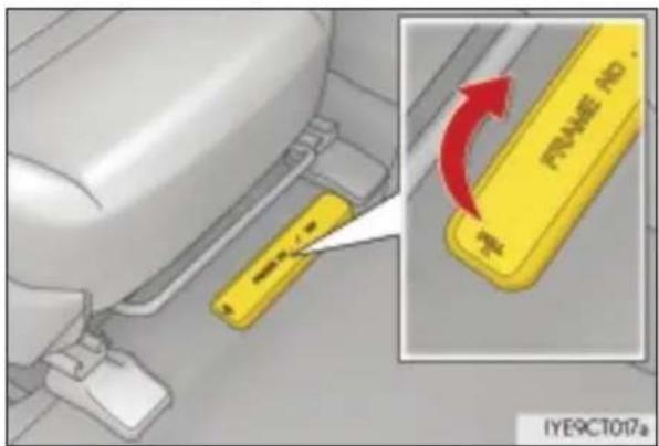FRAME NO IYE9CT017a