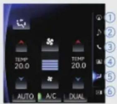 TEMP 20.0 TEMP 20.0 AUTO A/C DUAL