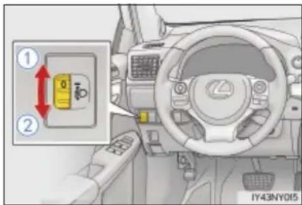 LEXUS CT 200h (2020) - Pokrętło ręcznego poziomowania światet głównych (w niektórych wersjach) - 1