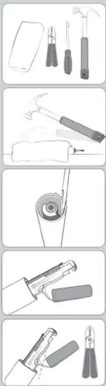 Waterpik Complete Care CC-04 - Utylizacja i recykling baterii - 2