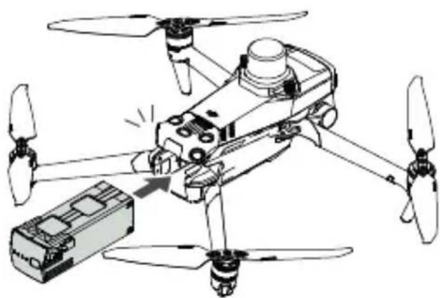 DJI Mavic 3 Multispectral - Montaż inteligentnego akumulatora - 1
