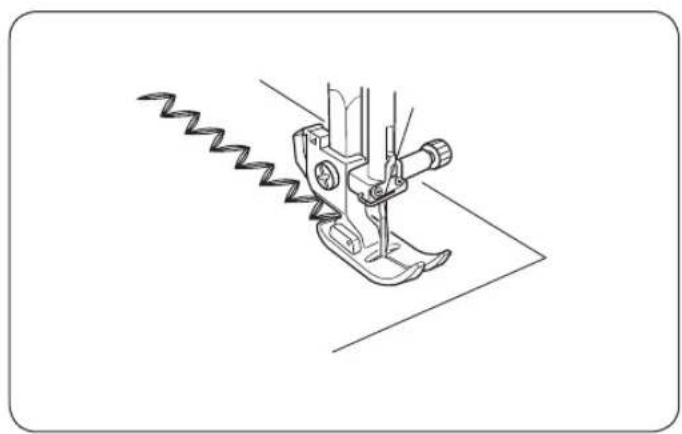 JANOME Juno J30 - Wzmocniony zygazak elastyczny Ustawienia maszyny - 1